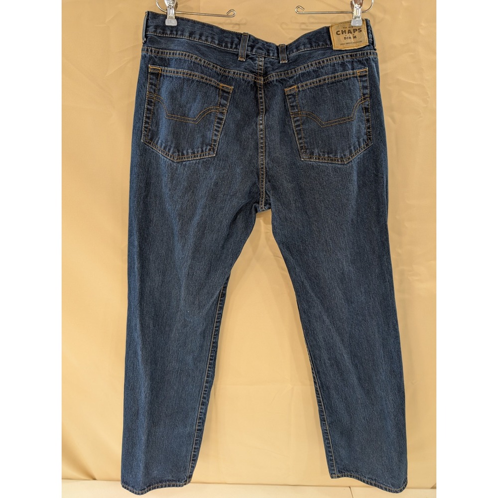 Chaps Denim True American Brand Mens Blue Jeans - Size 36x30 - Picture 2 of 4